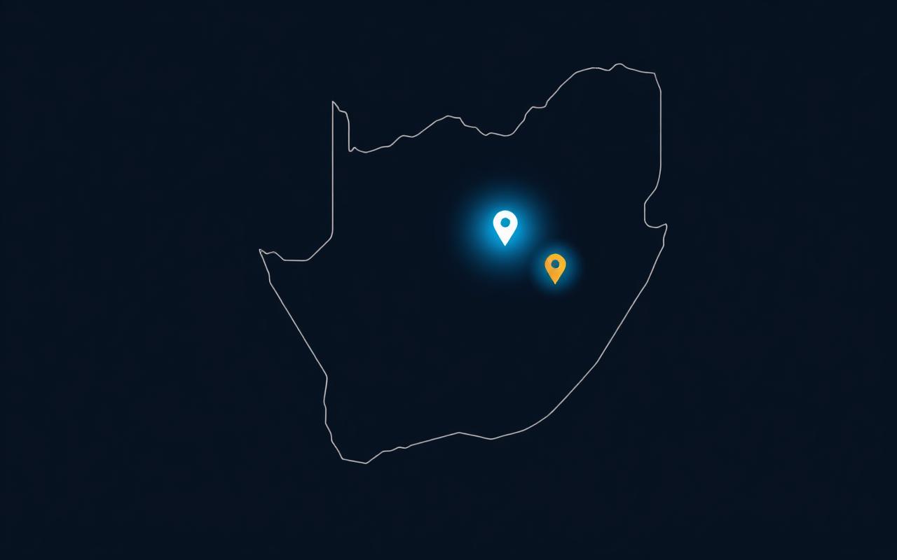 SatFix coverage across South Africa